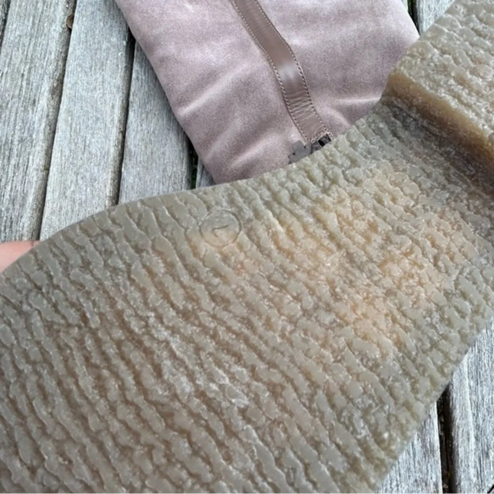 NWOT Charles David Taupe Over‎ the Knee Boots size 7 yarn boot